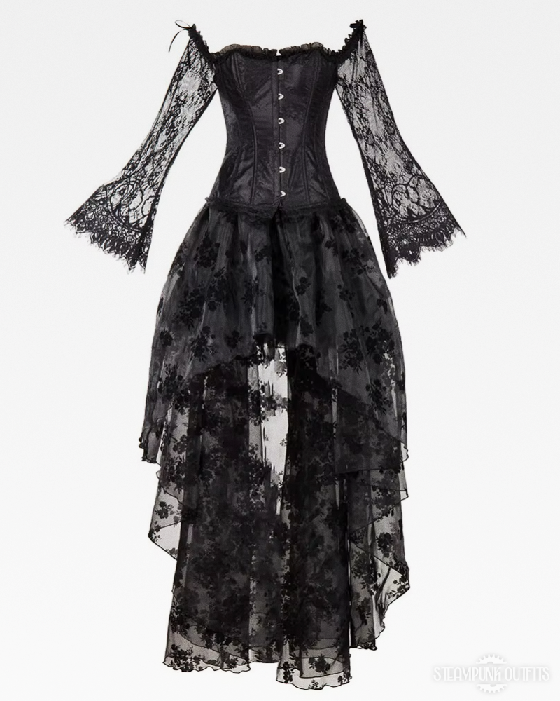 Steampunk Vokuhila Korsettkleid
