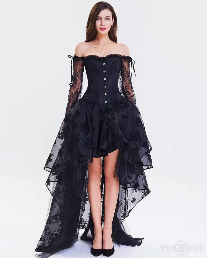 Steampunk Vokuhila Korsettkleid