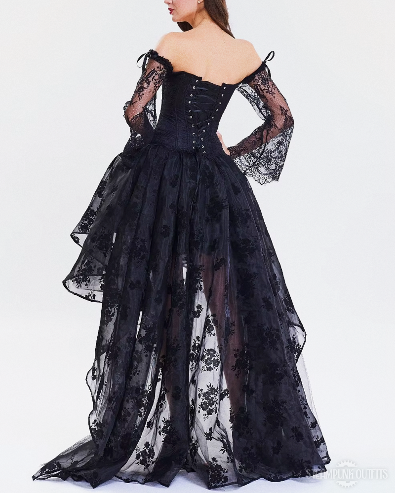Steampunk Vokuhila Korsettkleid