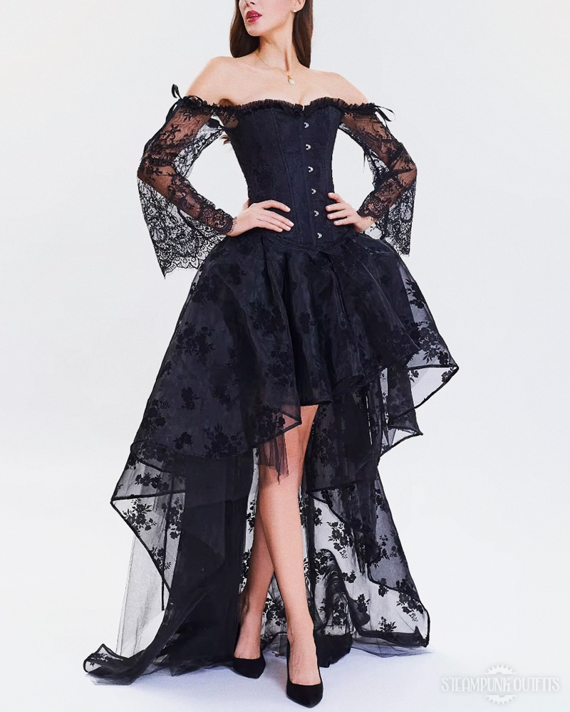 Steampunk Vokuhila Korsettkleid