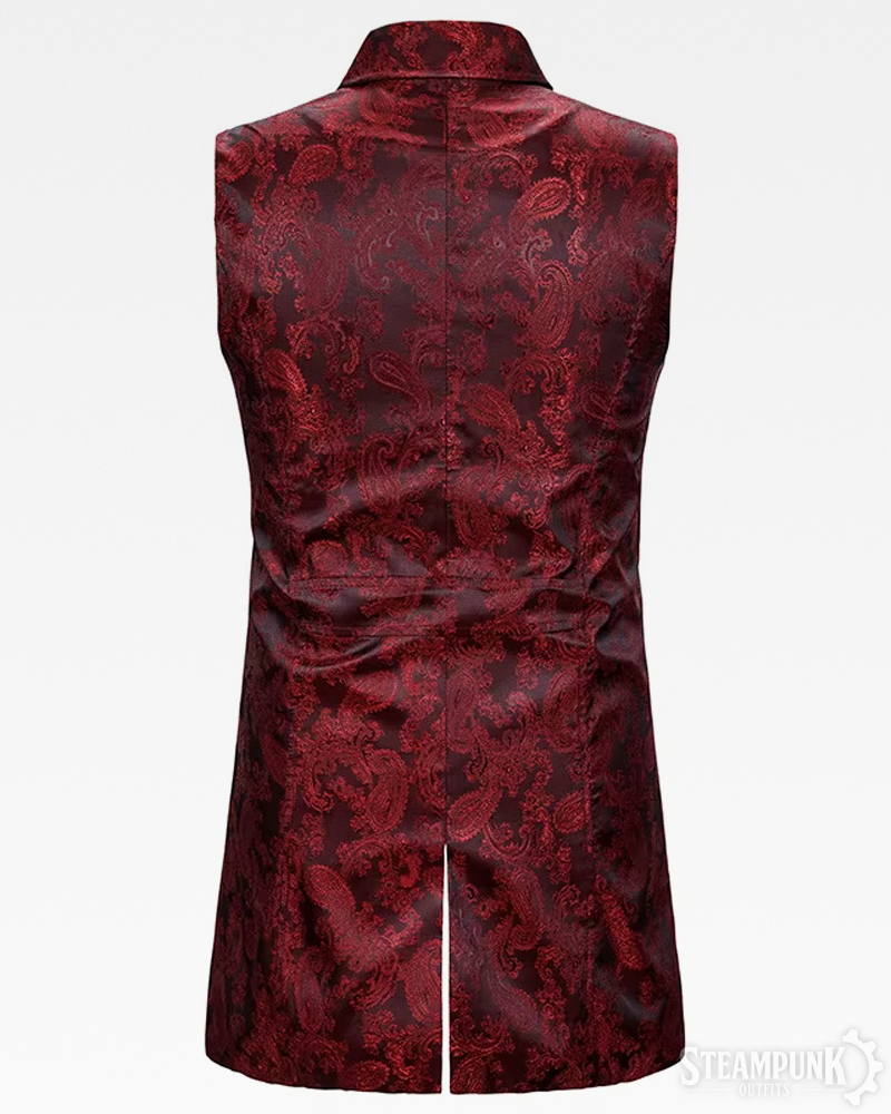 Steampunk Weste Rot