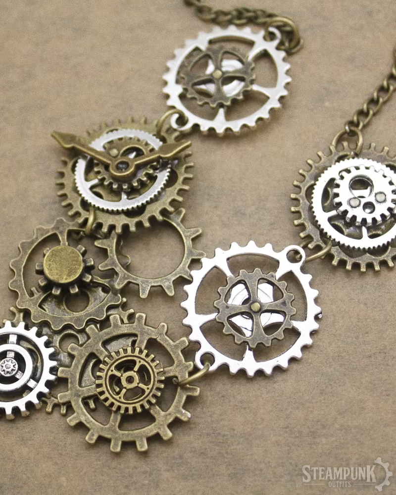 Steampunk Zahnrad Halskette