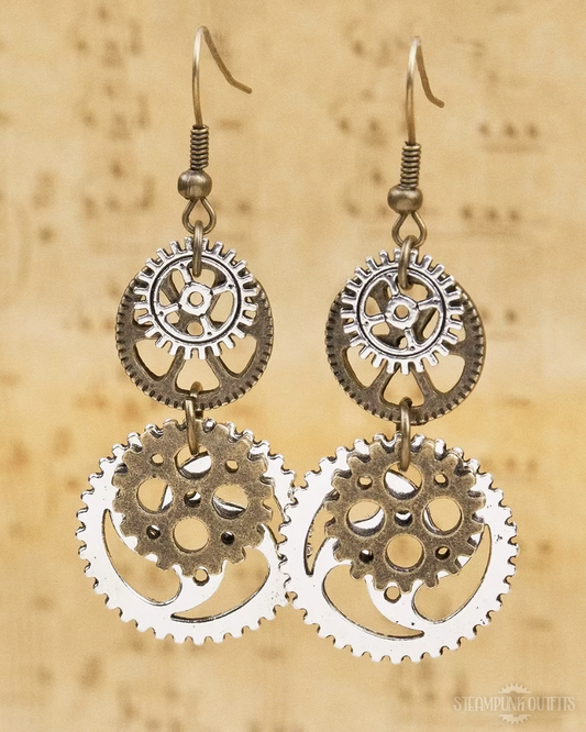 Steampunk Zahnrad Ohrringe