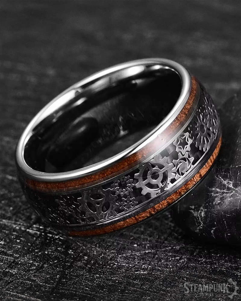 Steampunk Zahnrad Ring