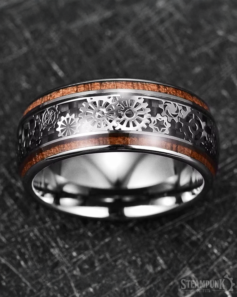Steampunk Zahnrad Ring