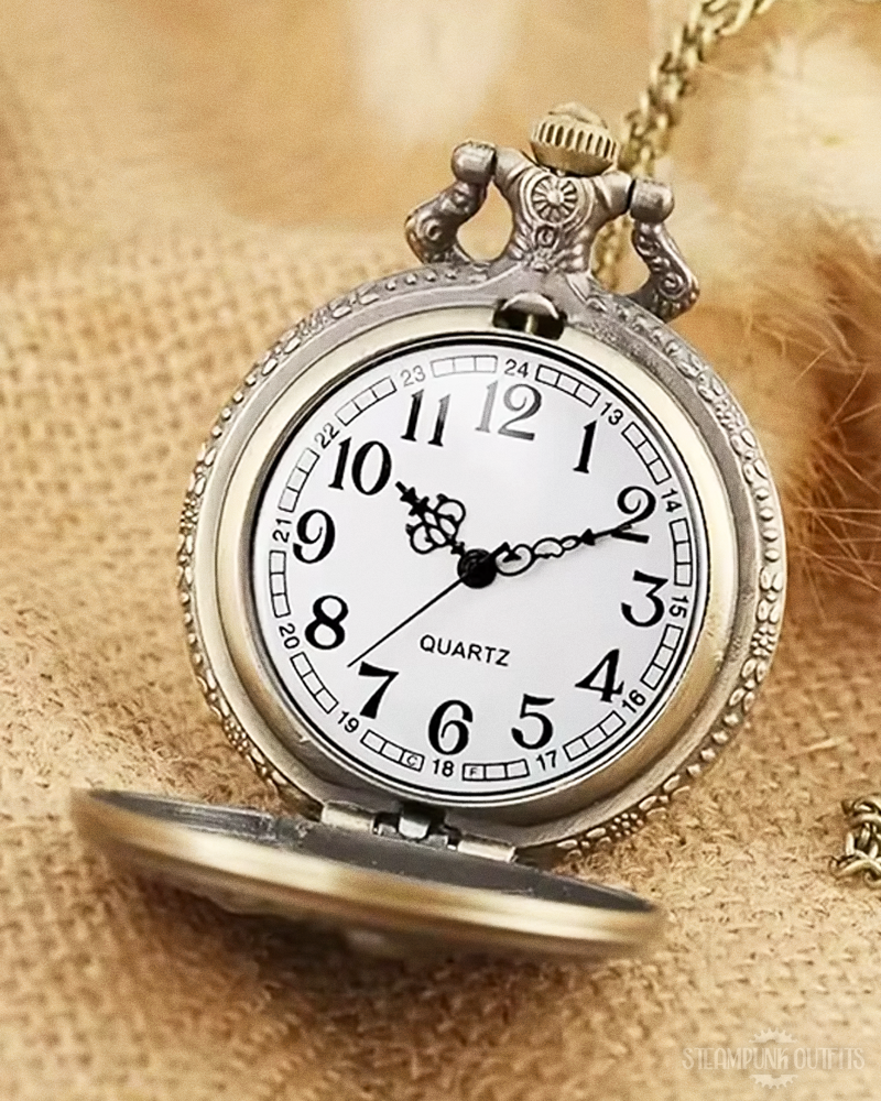 Steampunk Zug Taschenuhr