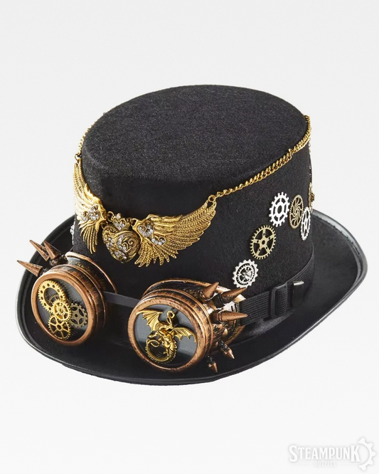 Steampunk Zylinder mit Brille