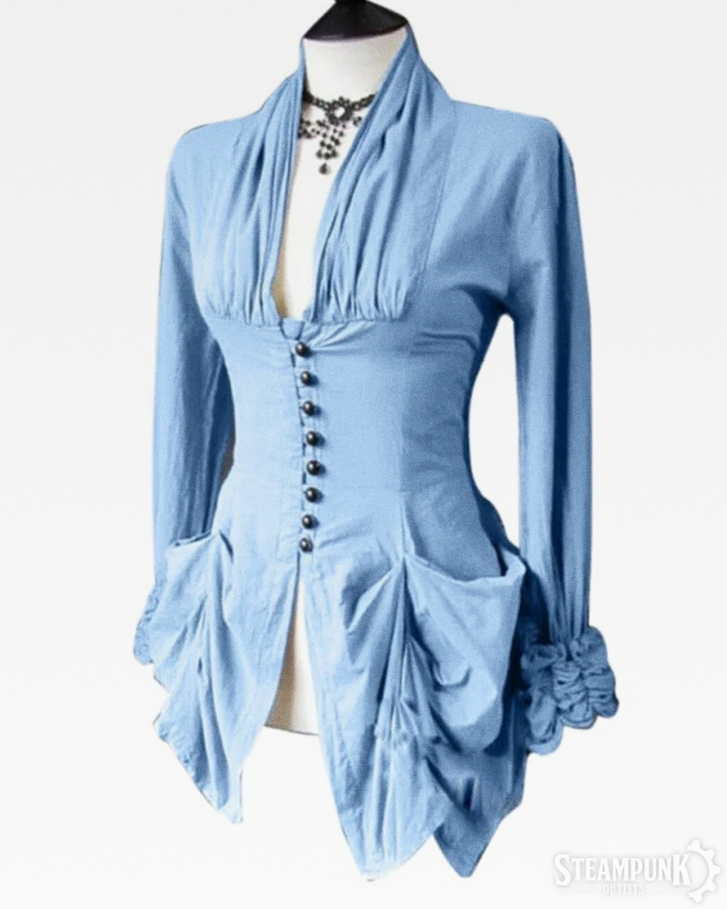 Viktorianische Steampunk Bluse