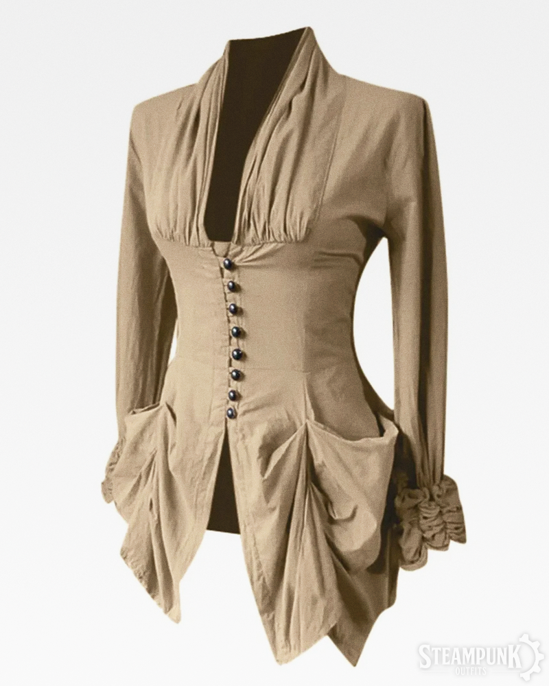 Viktorianische Steampunk Bluse