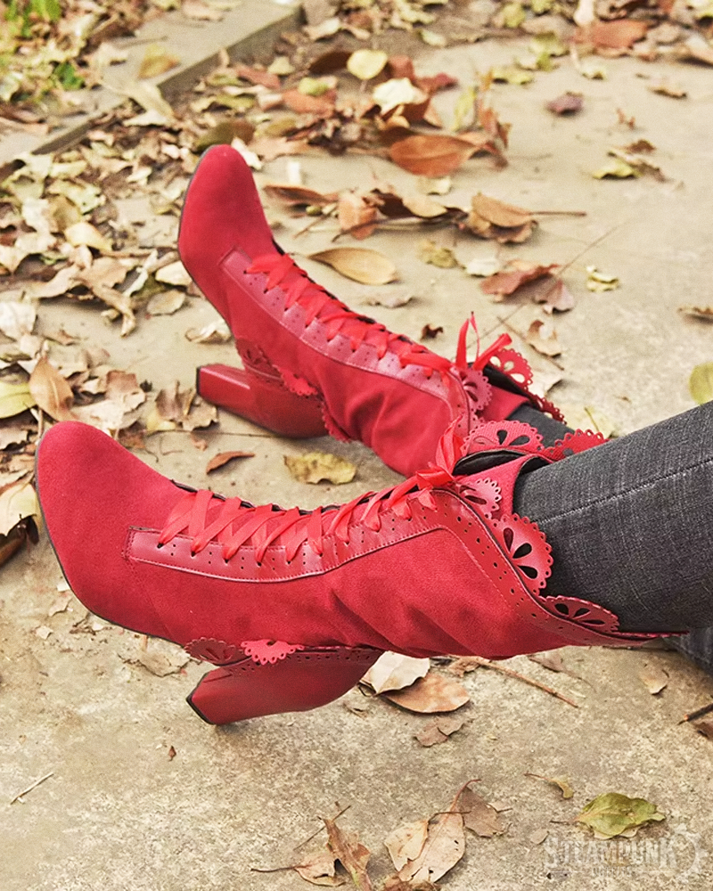Viktorianische Steampunk Stiefel