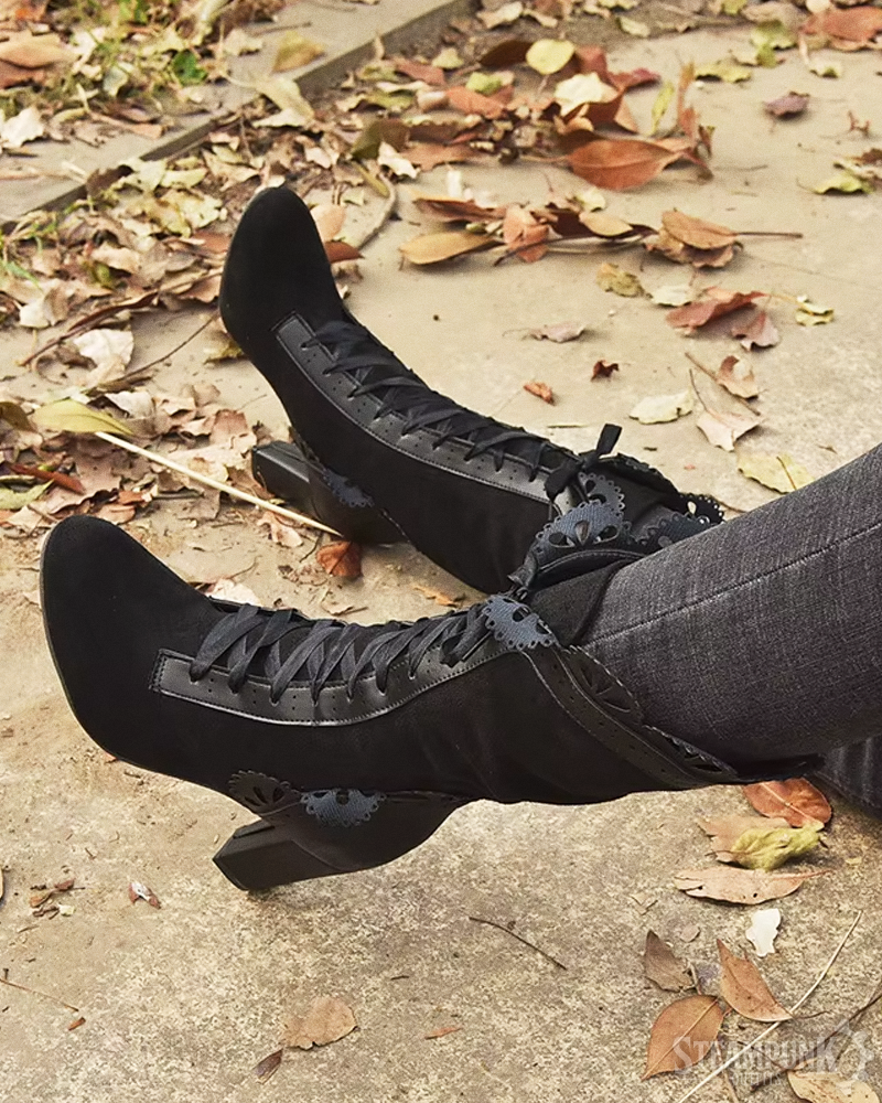 Viktorianische Steampunk Stiefel