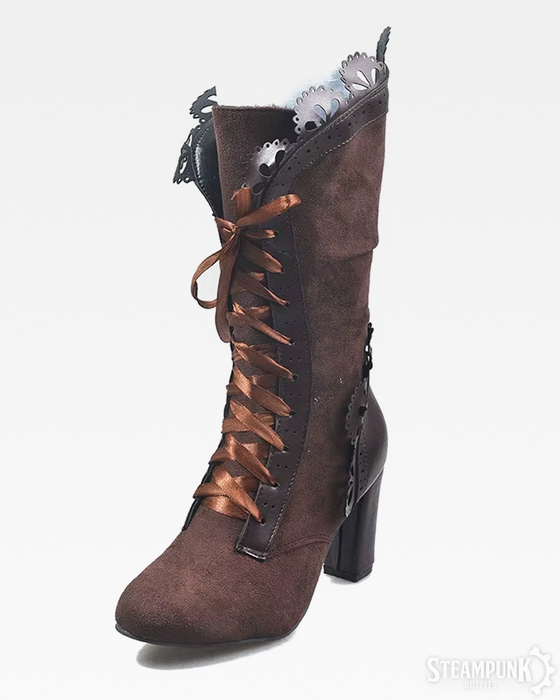 Viktorianische Steampunk Stiefel