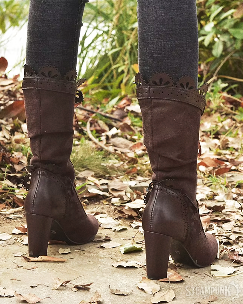 Viktorianische Steampunk Stiefel