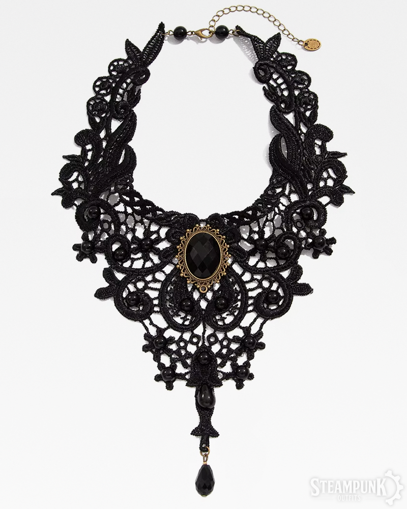 Viktorianischer Spitzen Choker