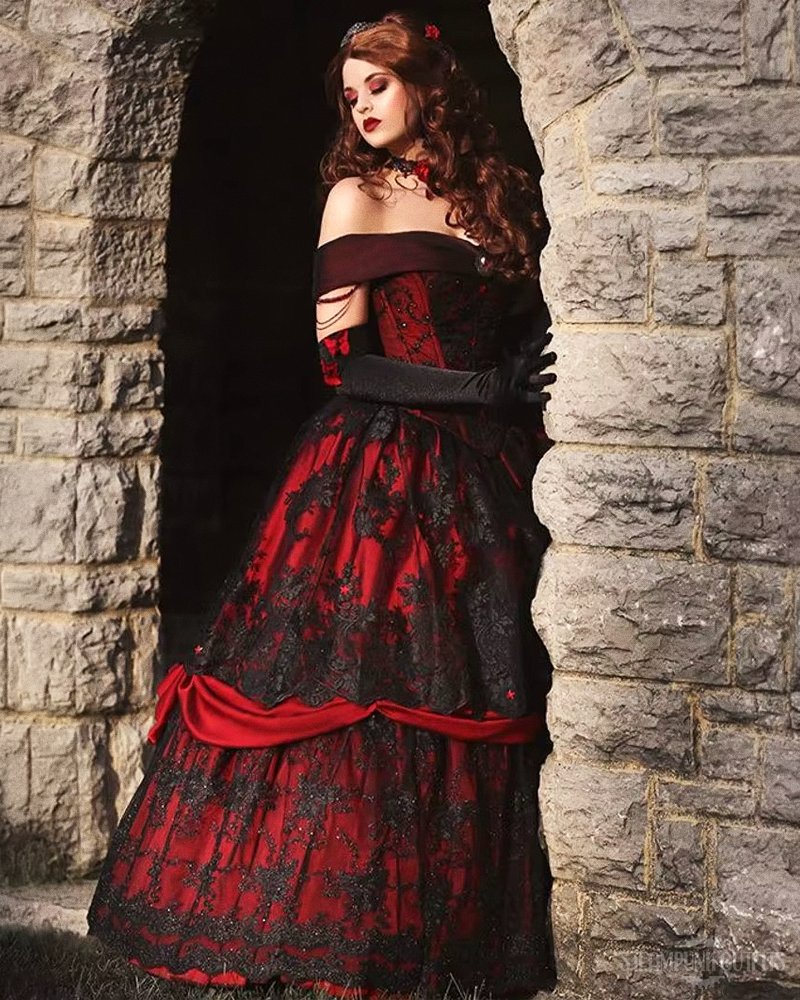 Viktorianisches Ballkleid