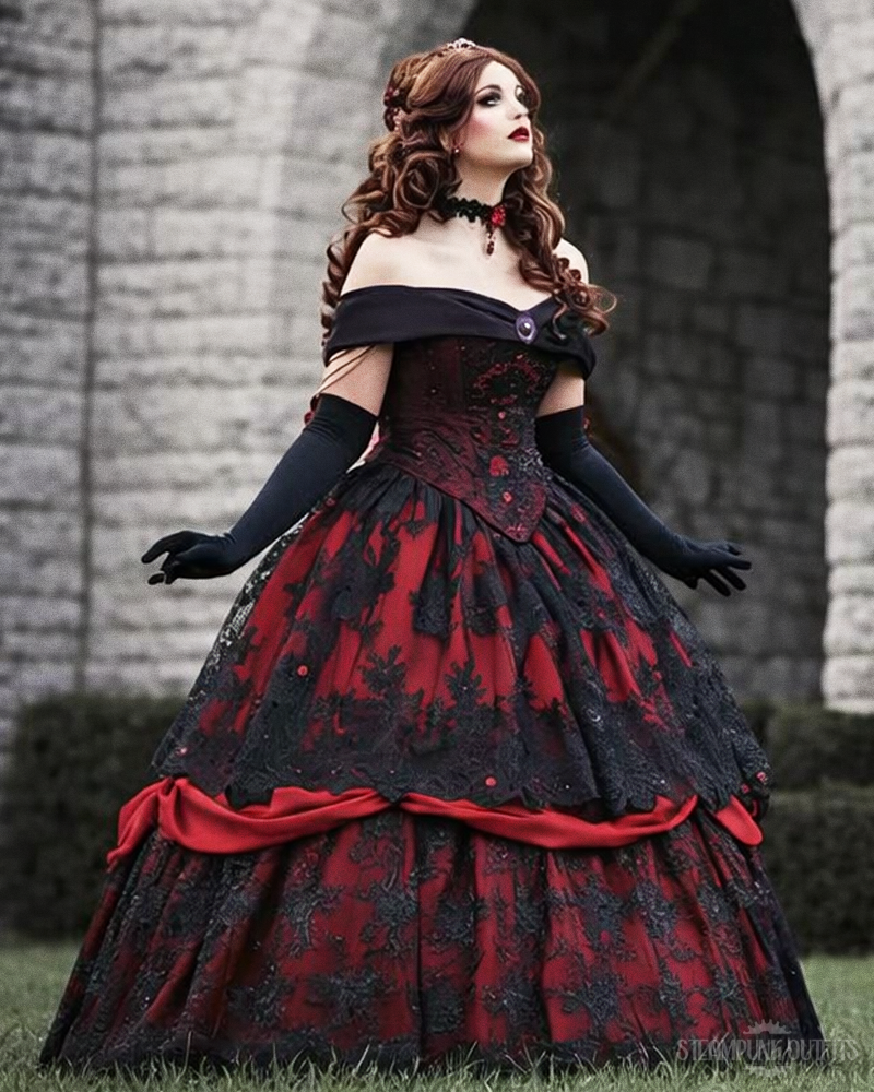 Viktorianisches Ballkleid