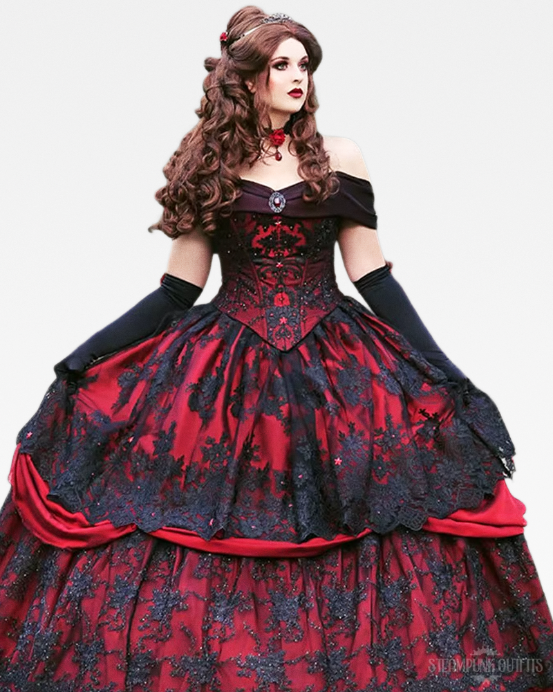 Viktorianisches Ballkleid