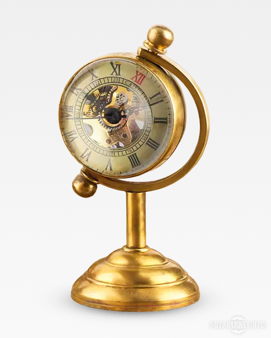 Vintage Steampunk Globus Uhr