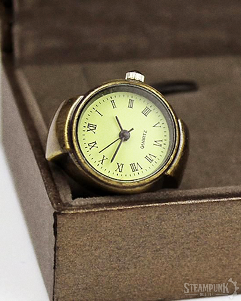 Vintage Steampunk Uhrenring