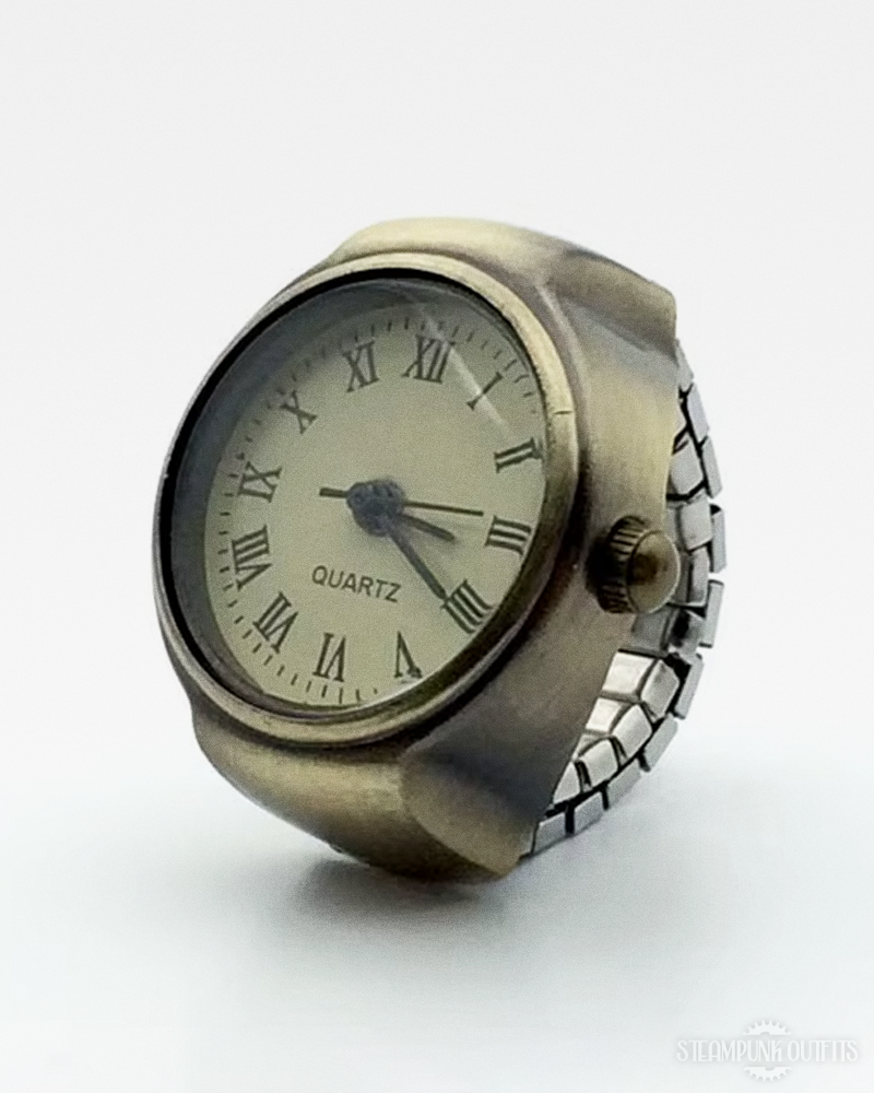 Vintage Steampunk Uhrenring